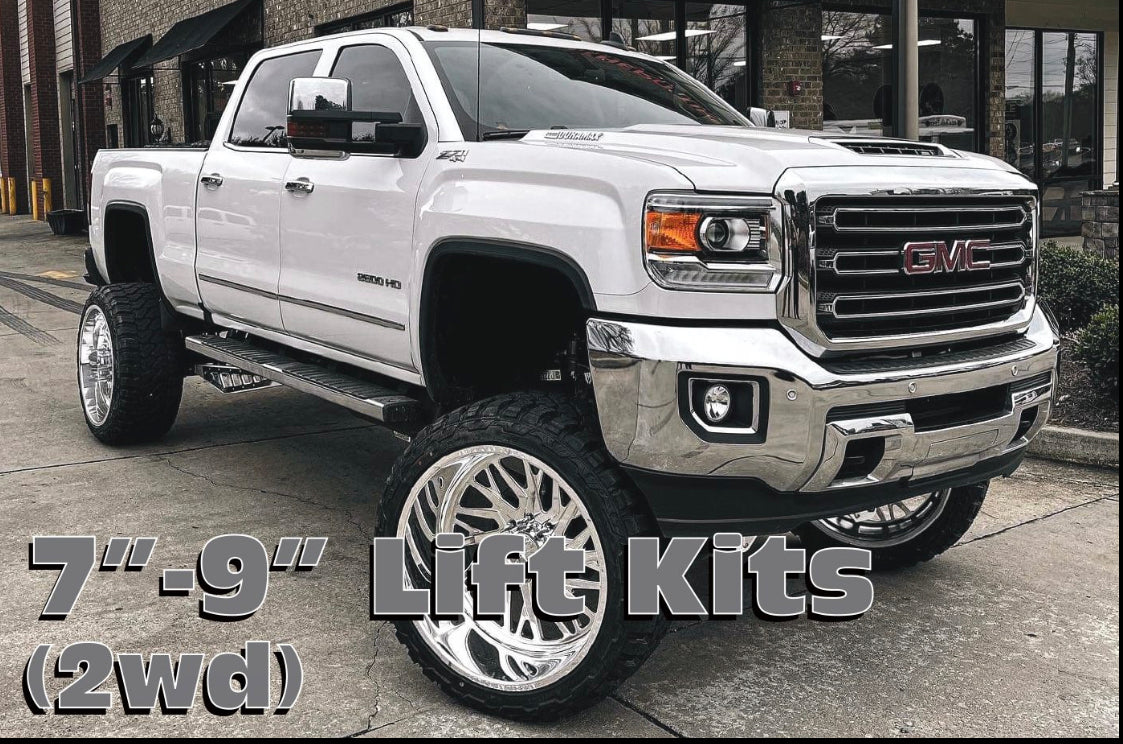 7″-9″ Lift Kit, 2011-2019 GM Truck 2500, 2wd, GAS/DIESEL (#52355)